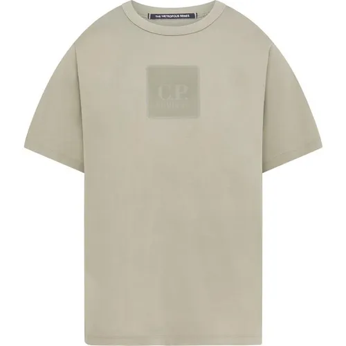 Cp Company Metropolis Cotton Jersey t Shirt - Silver