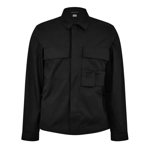 CP Company Metropolis Gabardine Pocket Shirt - Black