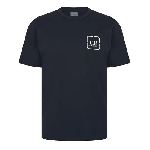Cp Company Metropolis Mercerised Logo t Shirt - Blue