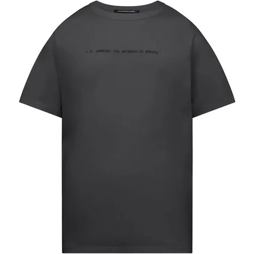 Cp Company Metropolis Mercerized Graphic T-Shirt - Black