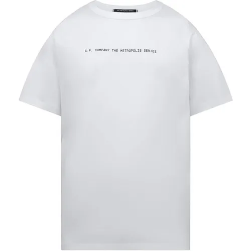 Cp Company Metropolis Mercerized Graphic T-Shirt - White