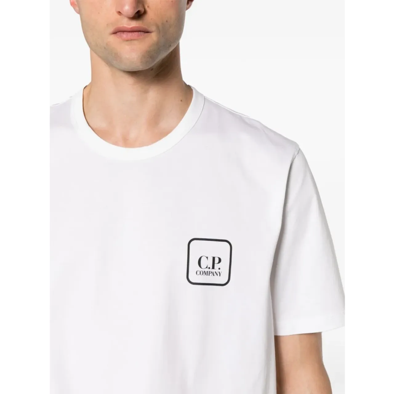 C.p. Company , Metropolis Series Graphic T-shirt ,White male, Sizes:
