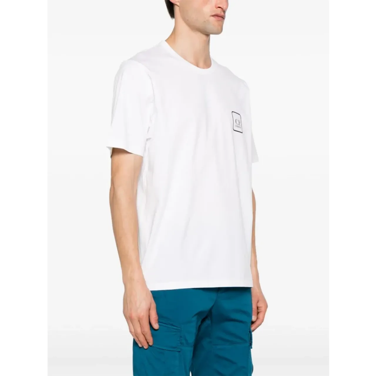 C.p. Company , Metropolis Series Graphic T-shirt ,White male, Sizes: