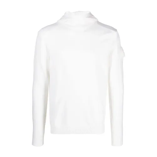 C.p. Company , Metropolis White Sweater ,White male, Sizes: