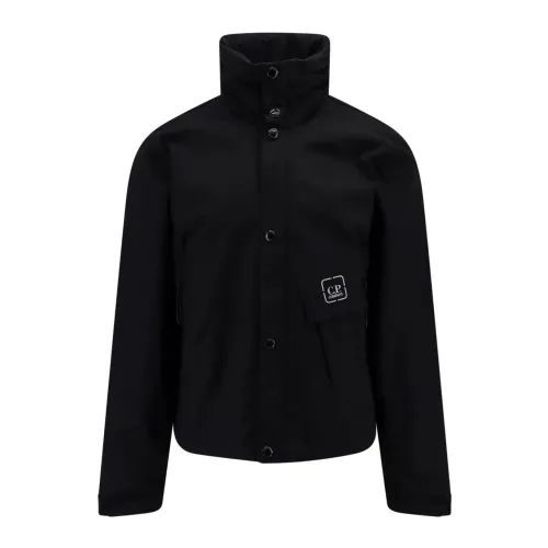 C.p. Company , Metropolis Windbreaker Jacket Black ,Black male, Sizes: