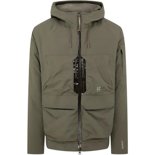 CP COMPANY Micro-M Hooded Down Jacket - Green