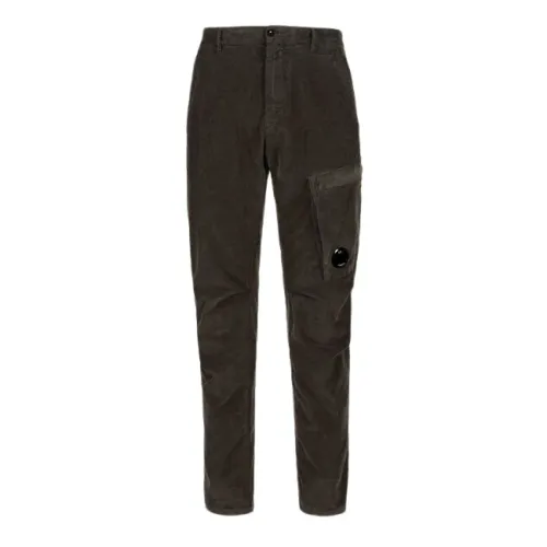 C.p. Company , Olive Night Corduroy Utility Pants ,Green male, Sizes:
