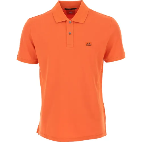 C.p. Company , Orange Polo Shirt ,Orange male, Sizes: