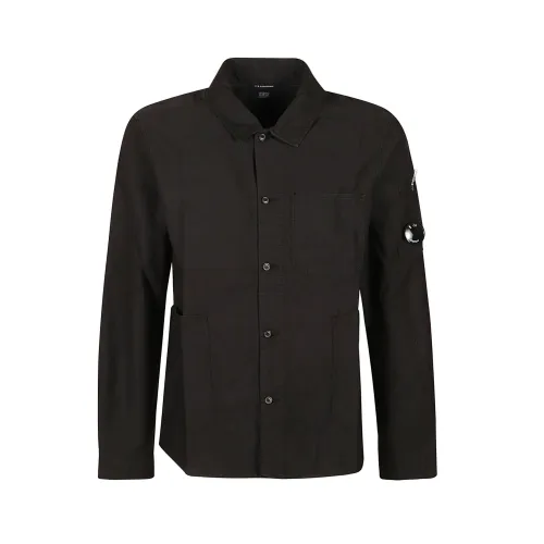 C.p. Company , Ottoman Workwear Shirt ,Black male, Sizes: