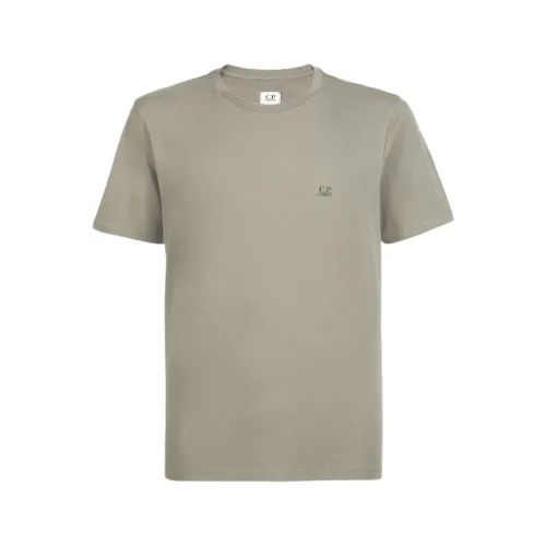 C.p. Company , Quilted Cotton Tee for Men ,Beige male, Sizes: