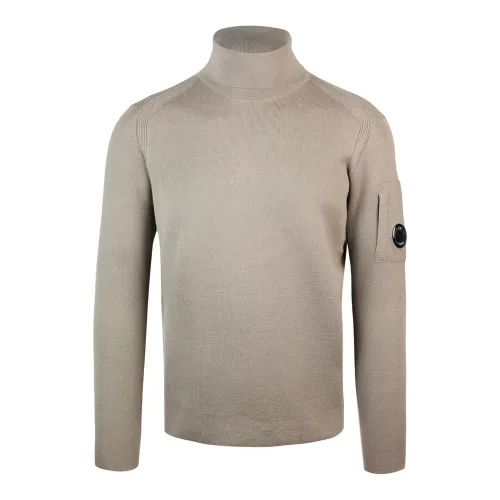 C.p. Company , Regular Fit Turtleneck in Dove Grey ,Gray male, Sizes: