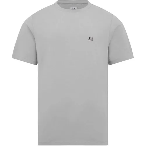 CP COMPANY Reverse Goggle Print T Shirt - Grey