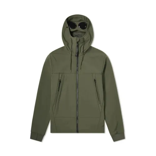 C.p. Company , Shell-R Goggle Jacket in Ivy Green ,Green male, Sizes: