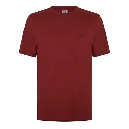CP COMPANY Short Sleeve Basic Logo T Shirt - Red