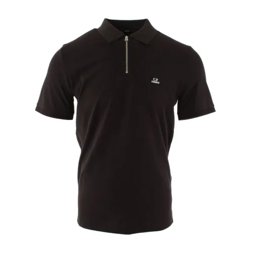C.p. Company , Slim Fit Polo Shirt ,Black male, Sizes: