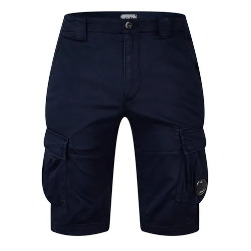 CP COMPANY Stretch Sateen Cargo Shorts - Blue