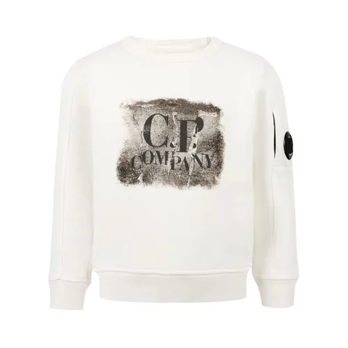 C.p. Company , Stylish Training Shirt for Boys ,White male, Sizes: