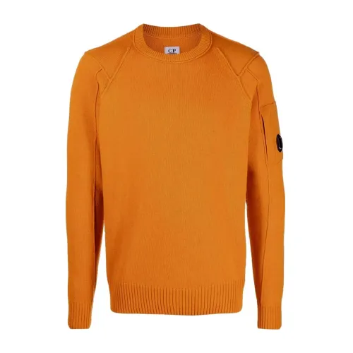 C.p. Company , Training Shirt, Oversize Sweatshirt, Model Dc081 ,Orange male, Sizes: