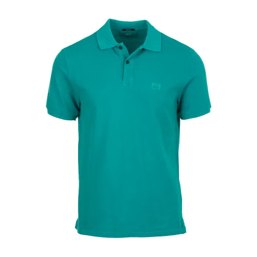 C.p. Company , Turquoise Polo Shirt ,Blue male, Sizes: