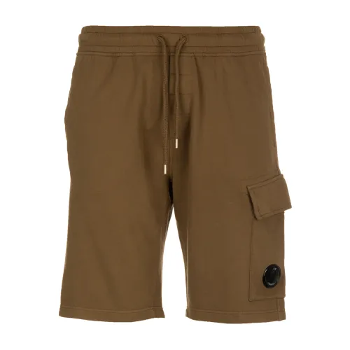 C.p. Company , White Knee-Length Casual Shorts ,Brown male, Sizes: