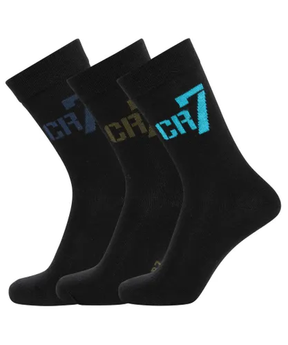 CR7 Boys - 3 Pair Multipack Kids Breathable Cotton Rich Socks