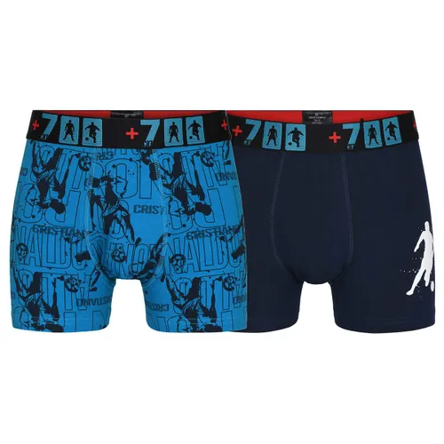 CR7 Boy's Cotton Fashion Trunks Two Pack
