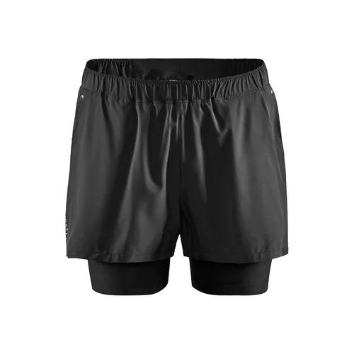 Craft Advance Essence 2-in-1 Stretch Shorts - Black