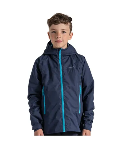 Craghoppers Boys Minato Relaxed Fit Waterproof Jacket - Navy