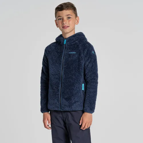 Craghoppers Kids Kaito Insulated Hooded Fleece Jacket (Blue Navy)