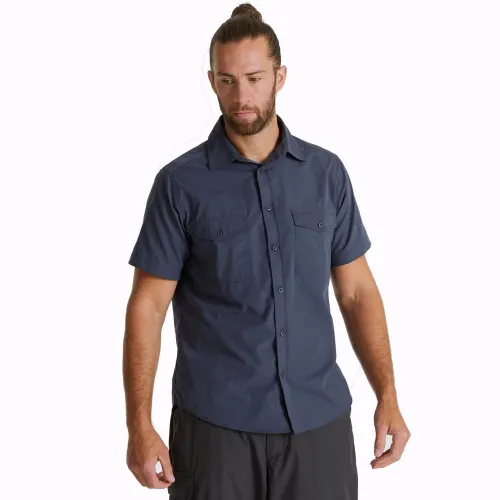 Craghoppers Kiwi Short Sleeve Shirt: Ombre Blue: XXL