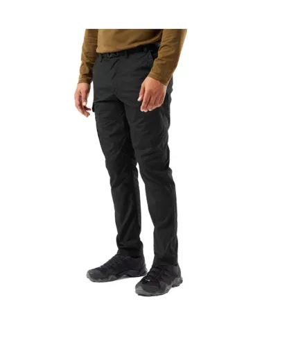 Craghoppers Mens Kiwi Slim NosiDefence Walking Trousers - Black Cotton