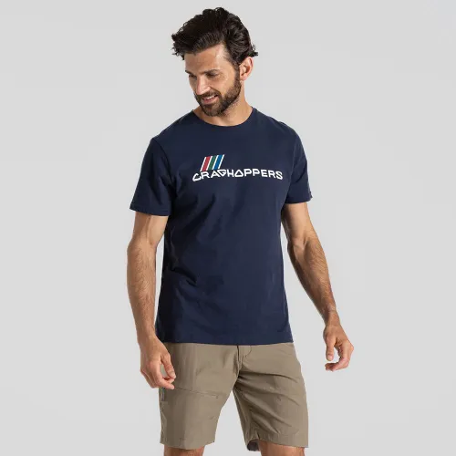 Craghoppers Mens Lucent Short Sleeve T-Shirt (Blue Navy Large Archive)