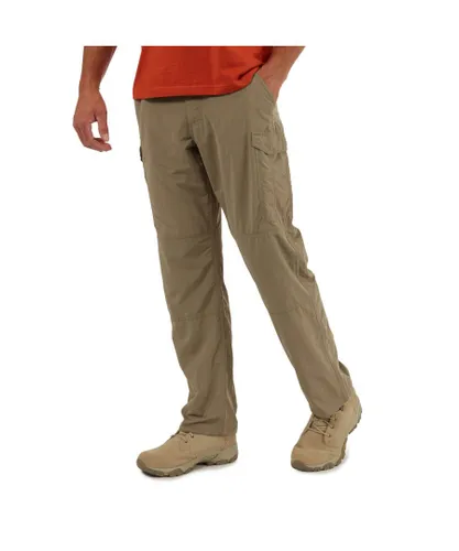 Craghoppers Mens Nosi Life Moisture Control Cargo Trousers - Brown Polyamide