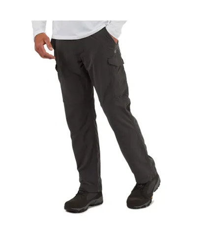 Craghoppers Mens Nosi Life Moisture Control Cargo Trousers - Grey Polyamide