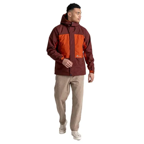 Craghoppers Unisex Dustin Waterproof Jacket: Potters Clay/Mahogany: S