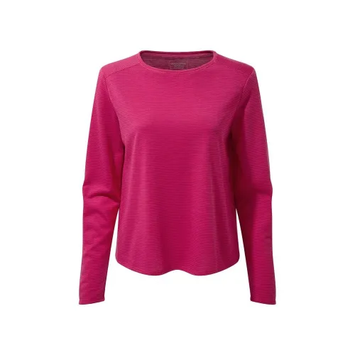 Craghoppers Womens 1st Layer Long Sleeve T-Shirt: Winter Rose: 20