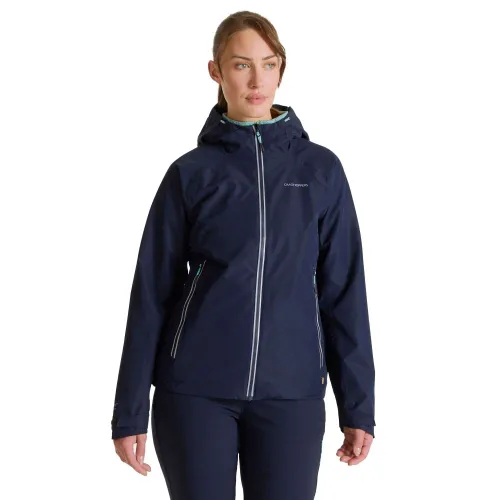 Craghoppers Womens Atlas Waterproof Jacket: Blue Navy: 14