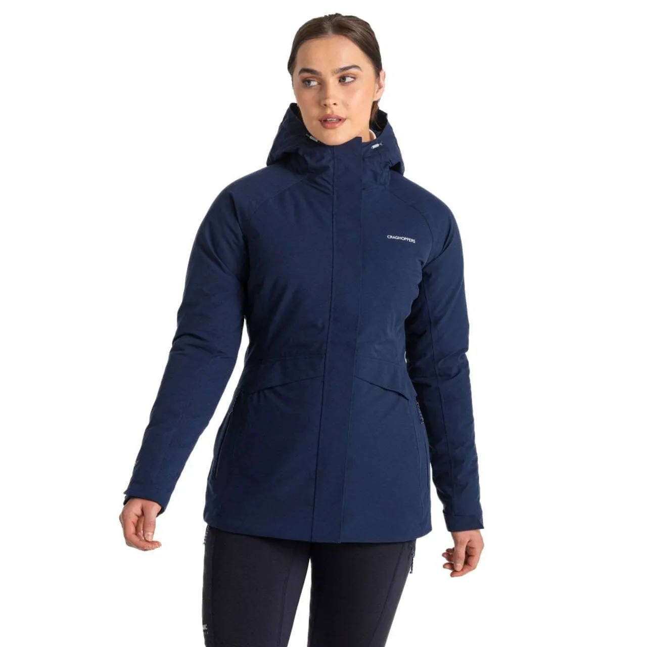 Craghoppers Womens Caldbeck Thermic Waterproof Jacket: Blue Navy/Blue