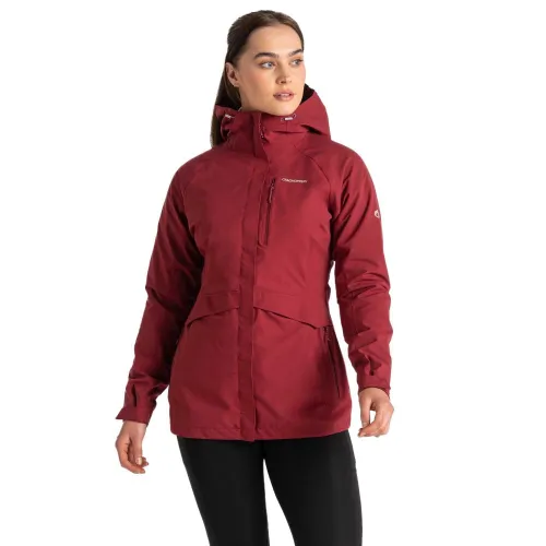 Craghoppers Womens Caldbeck Waterproof Jacket: Mulberry: 22