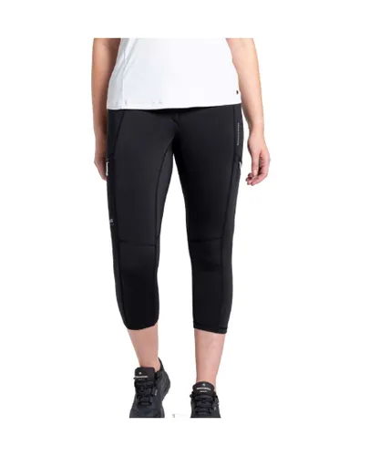 Craghoppers Womens Dynamic Cropped Fit Walking Trousers - Black