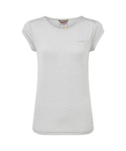Craghoppers Womens/Ladies Atmos Short Sleeved T-Shirt (Lunar Grey)