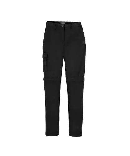 Craghoppers Womens/Ladies Expert Kiwi Convertible Trousers (Black)