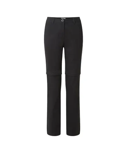 Craghoppers Womens/Ladies Kiwi Pro II Convertible Trousers (Black)
