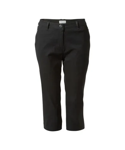 Craghoppers Womens/Ladies Kiwi Pro II Cropped Trousers (Black)