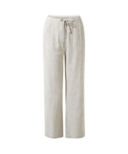 Craghoppers Womens/Ladies Linah Striped Lounge Pants (Cool White/Navy) - Off-White