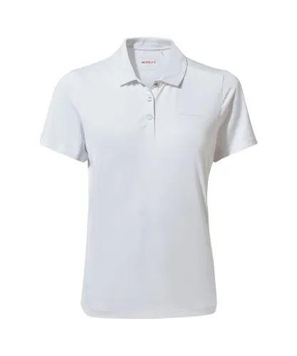 Craghoppers Womens/Ladies Pro Short-Sleeved Polo Shirt (Optic White)