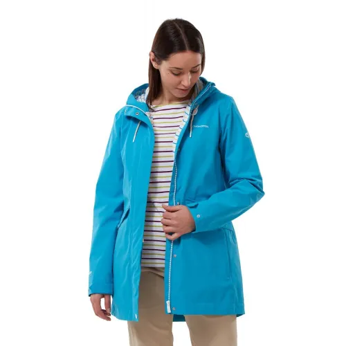 Craghoppers Womens Salia Waterproof Jacket: Mediterranean Blue: 8