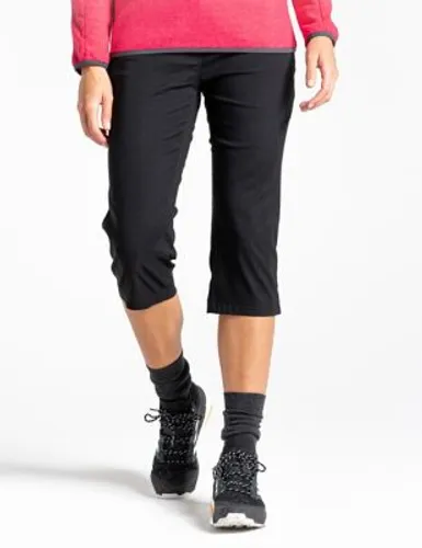 Craghoppers Womens Tapered Cropped Walking Trousers - 8 - Black, Black
