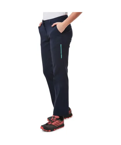 Craghoppers Womens Verve Adventure Fit Walking Trousers - Navy Polyamide