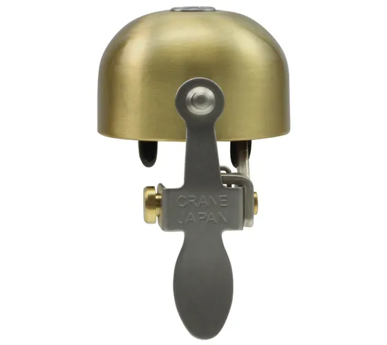 CRANE Bell Co. E-Ne brass bicycle bell with clamp band mount